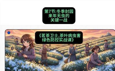 第07节：冬季封园&mdash;&mdash;来年无虫的关键一战，课程：《茗茶卫士&mdash;&mdash;茶叶病虫害绿色防控实战课》#识农AI
