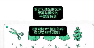 第03节：线条的艺术&mdash;&mdash;绿篱与模纹的平整度特训，课程：《景观树木&ldquo;整形外科&rdquo;造型实战特训营》#识农AI